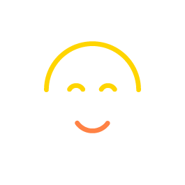 Ein Icon eines lachenden Gesichts mit geschlossenen Augen.